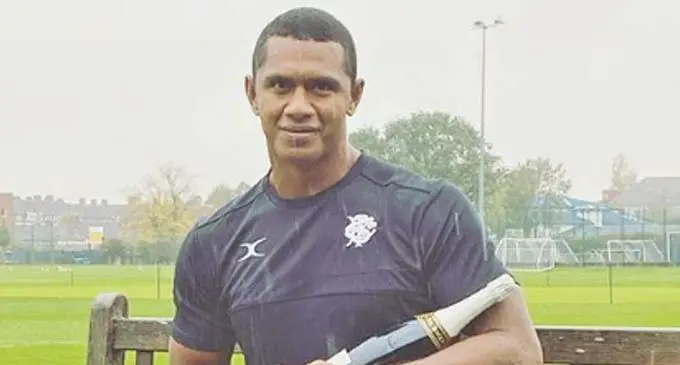 Fijian Manu Ratuniyarawa named in the Barbarians squad is pictured in London, England, on October 21, 2020. Photo: Barbarians