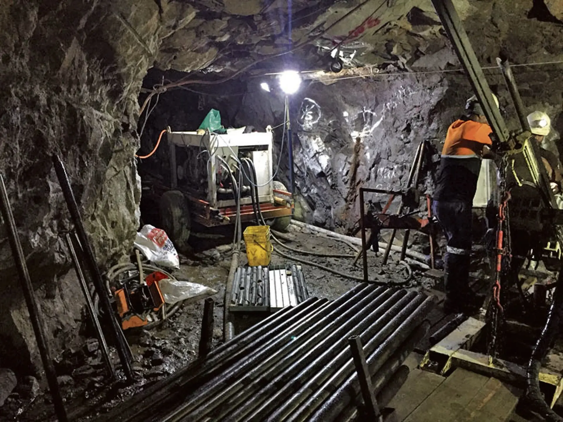 Works at the Tuvatu Gold Project in the upper Sabeto Valley.