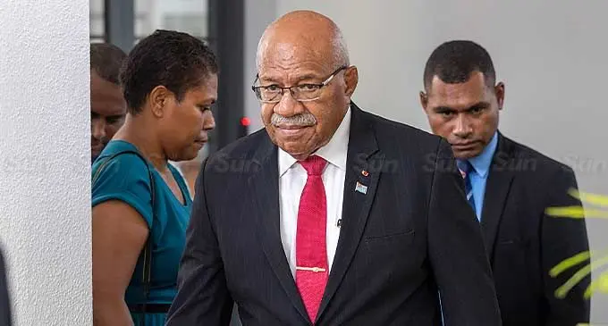 Prime Minister Sitiveni Rabuka at the opening of Parliament in Suva on March 4, 2024. Photo: Leon Lord