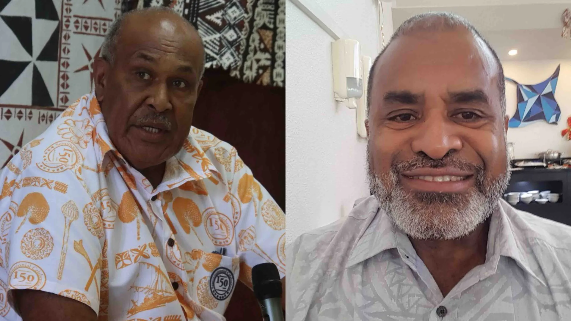 Minister for iTaukei Affairs Ifereimi Vasu and Permanent Secretary Jone Navakamocea.