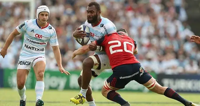 Leone Nakarawa in action Racing 92. Photo: Zimbio