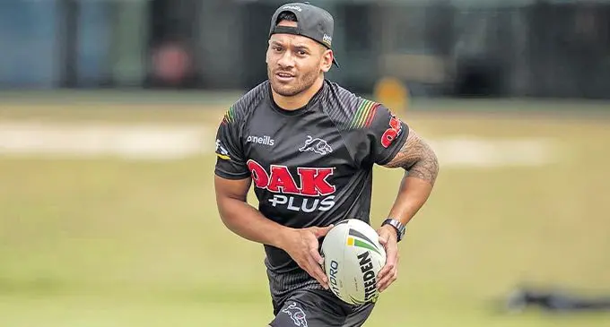 Penrith Panthers hooker Apisai Koroisau during a training session on April 27,2021. Photo: NRL