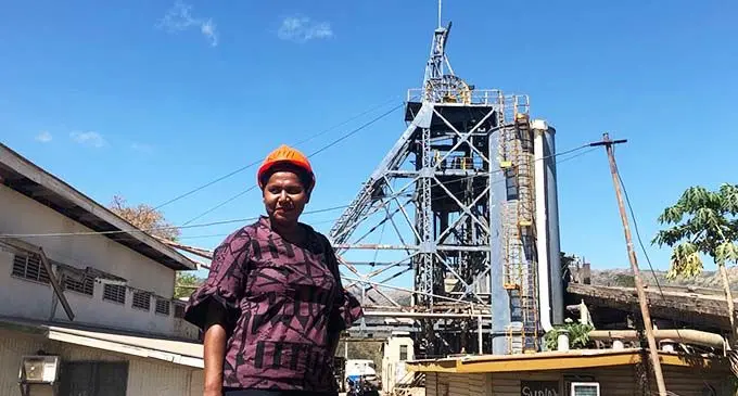 Managing Editor Business Maraia Vula at the Vatukoula Gold Mines Limited Smith Shaft, in Tavua, section on August 26, 2020.