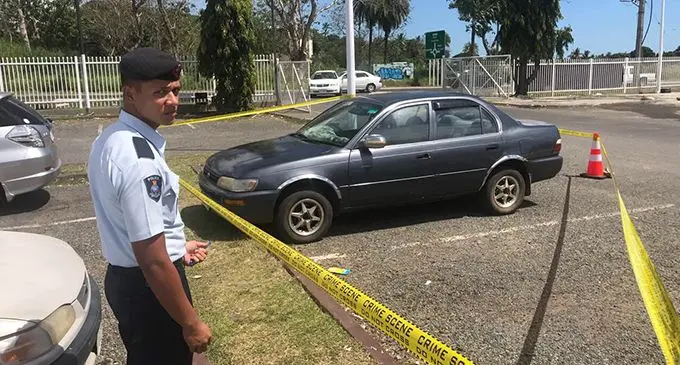 The vehicle belonging to the family from Legalega who were found dead in the Nausori Highlands on Monday August 26, 2019 parked at the New World supermarket carpark at Votualevu. Photo: Waisea Nasokia