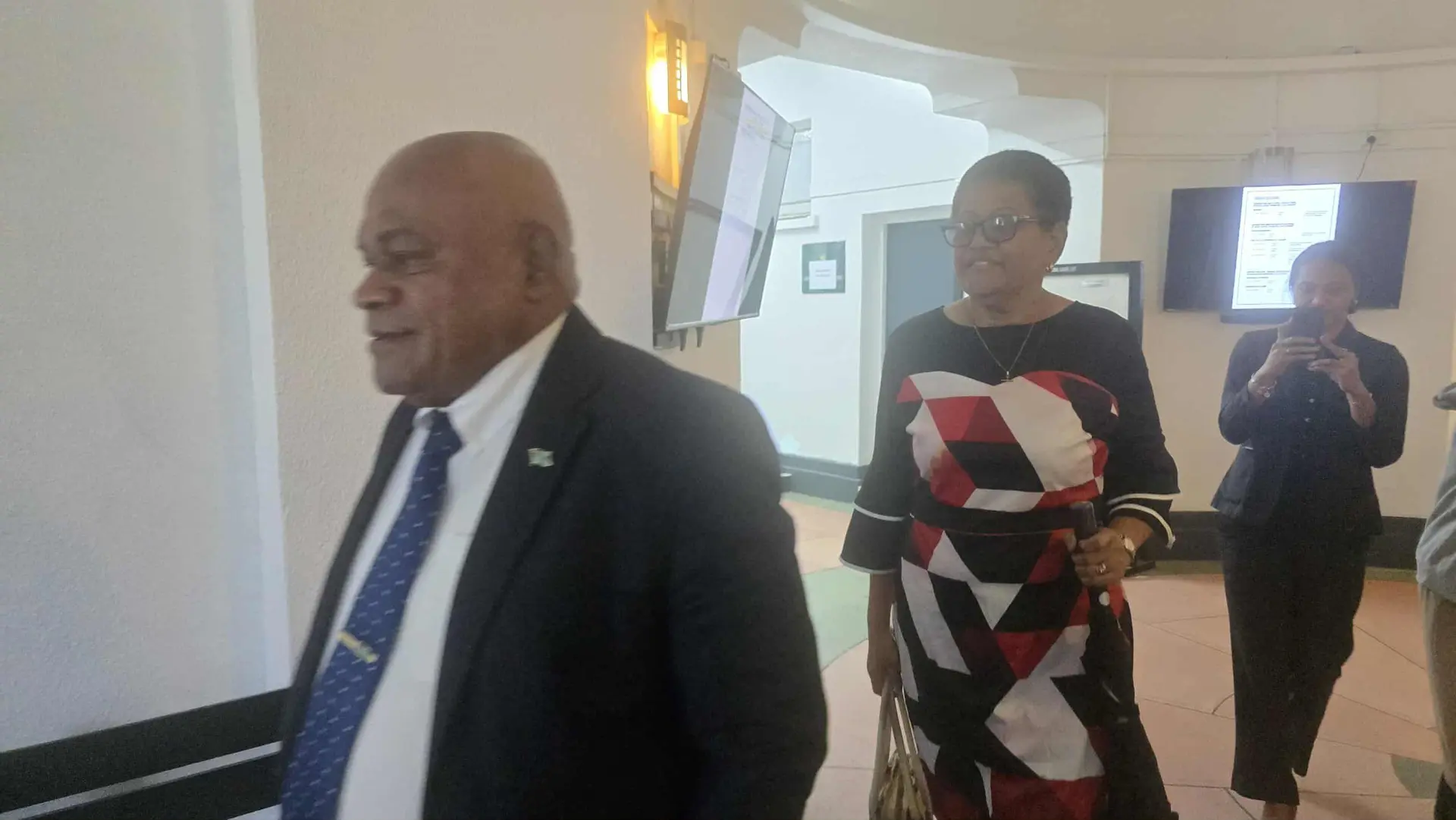 Suspended Commissioner Jalesi Nakarawa outside court. 