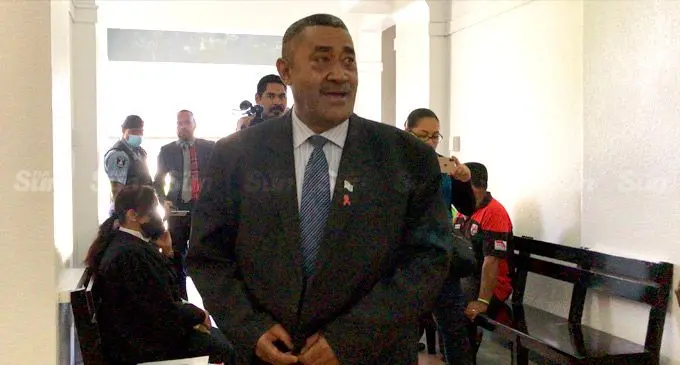 Ratu Suliano outside the court house on August 15, 2022. Photo: Ashna Kumar