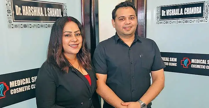 From left, Dr Harshika Shandil and Dr Vishala Chandra.