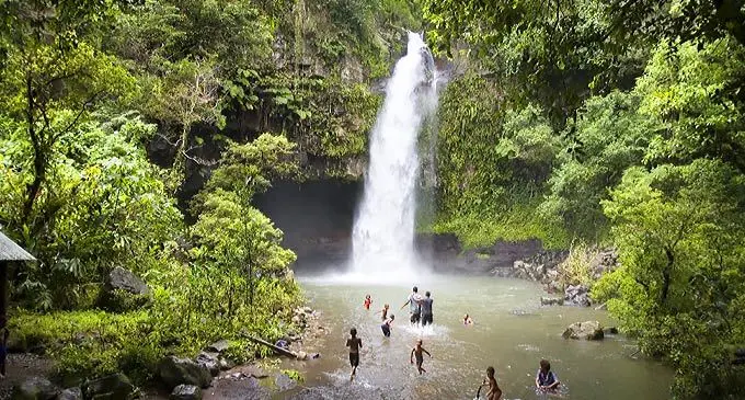 Bouma Falls in Taveuni .