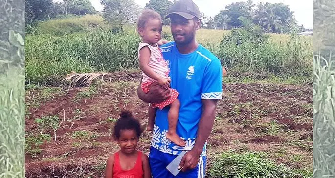 Dave Radrigai at his garden in Waiyavi, Lautoka. Photo: Salote Qalubau