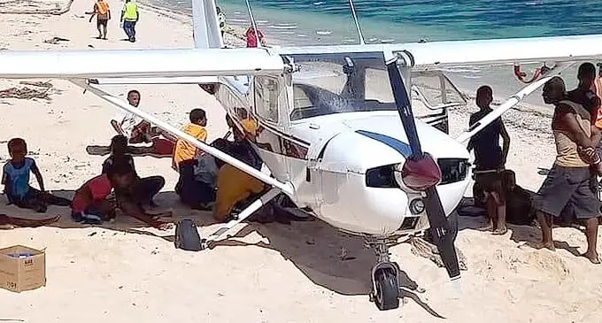 The Civil Aviation Authority of Fiji is investigating an emergency landing of a Cessna from a flying school, on Malomalo Beach, in Nadi.