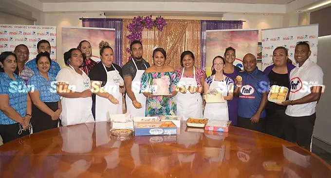 FMF and Mai TV management and executive staff members, during the launch of a new online show, Perfect Bake, airing from March 16. The launch of the show coincides with International Women’s Day celebrated at FMF head office in Walu Bay on March 8, 2022. Photo: Ronald Kumar