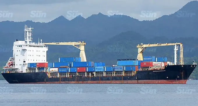 Cargo vessel Captinaine Magellan anchored in Suva harbour on November 23, 2021. Photo: Ronald Kumar