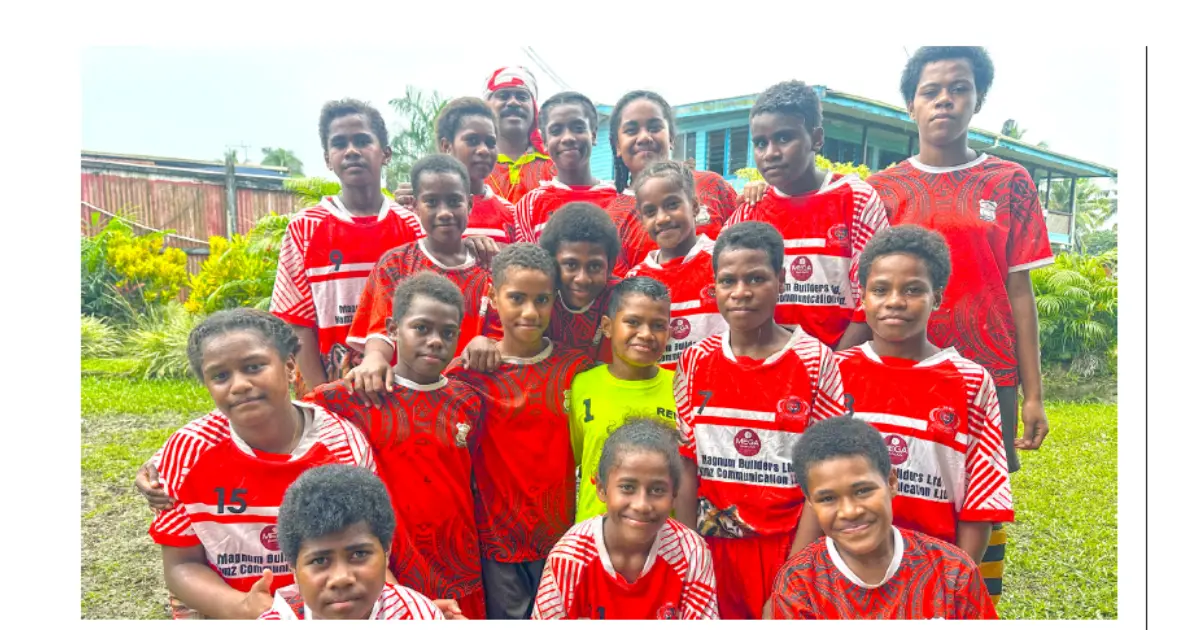 Naqali Distrtict School Under-14 girls football team