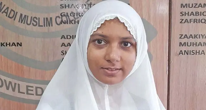 Naailah Zahra Khan at Nadi Muslim College.  Photo: Mereleki Nai