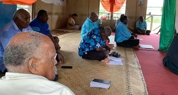Some of the many people who attended the Naitasiri Bose ni Vanua meeting on Wednesday June 10, 2020.