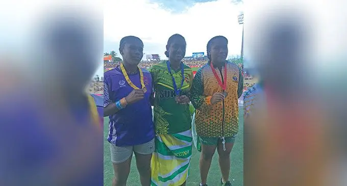 From left: Siteri Ralumu, Loata Lewageena and Sulu Matea