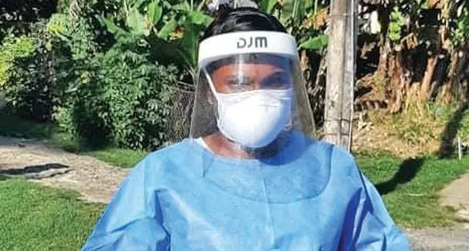 Staff nurse Fazila Bi Koya.