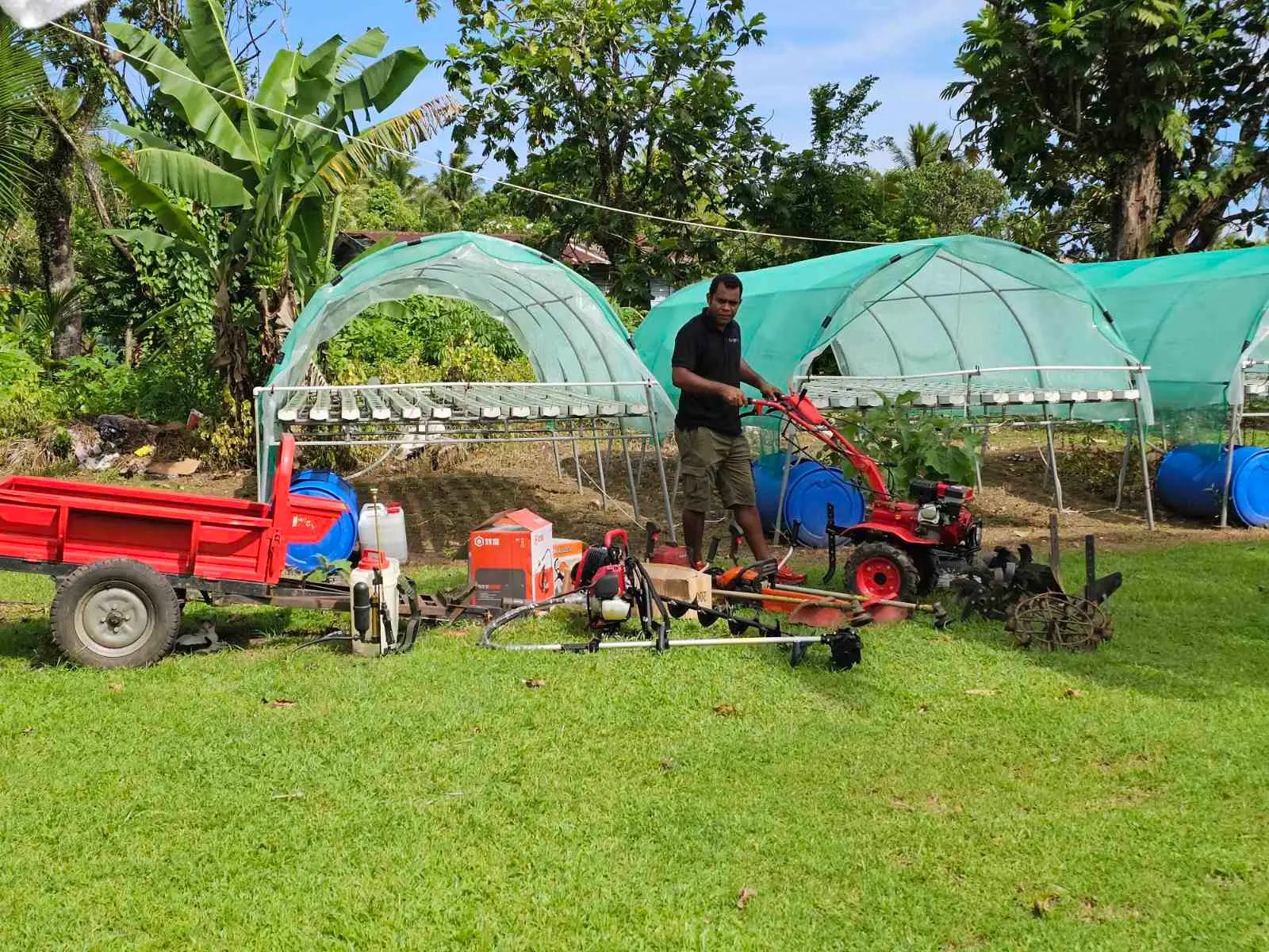 Asaeli Uluimoala at his farm.