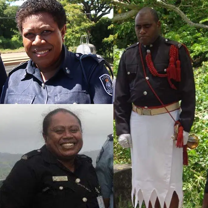 The fallen officers, the late Inspector Arieta Tuisese Namuaira who was based at the Western Division Headquarters, the late W/Police Constable Mereseini Adivunisalusalu who was based at the Delailabasa Community Post and the late Police Constable Timoci Rauca who was based at the Fiji Police Bands.