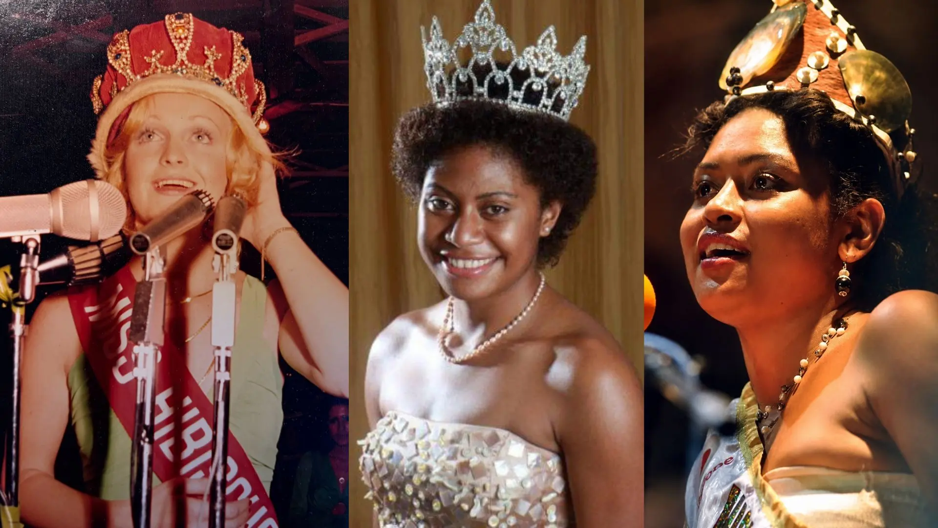 Former Hibiscus Queens  Michele Smith (1975), Patricia Naisara (2007) and Alisi Rabukawaqa (2011.