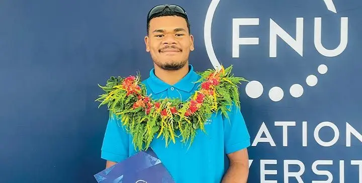 Graduate Don Uluibau. Photo: Ronald Kumar