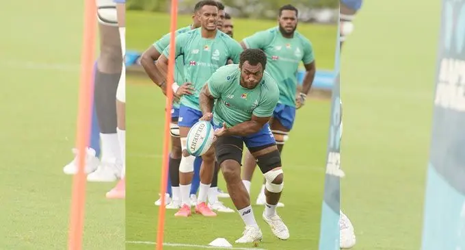 Swire Shipping Fijian Drua captain Nemani Nagusa during the team’s training session at Albert Park, Suva, on April 29, 2022. Nagusa will be available for selection this week. Photo: Ronald Kumar