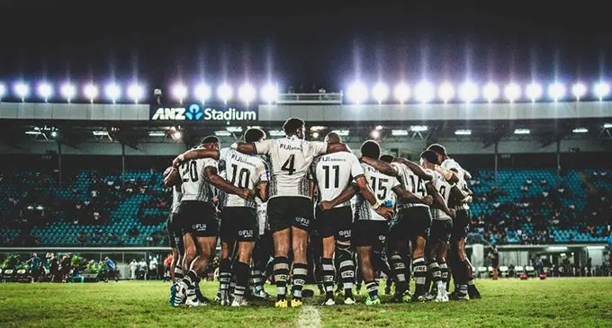 Flying Fijians at the ANZ National Stadium in Suva
