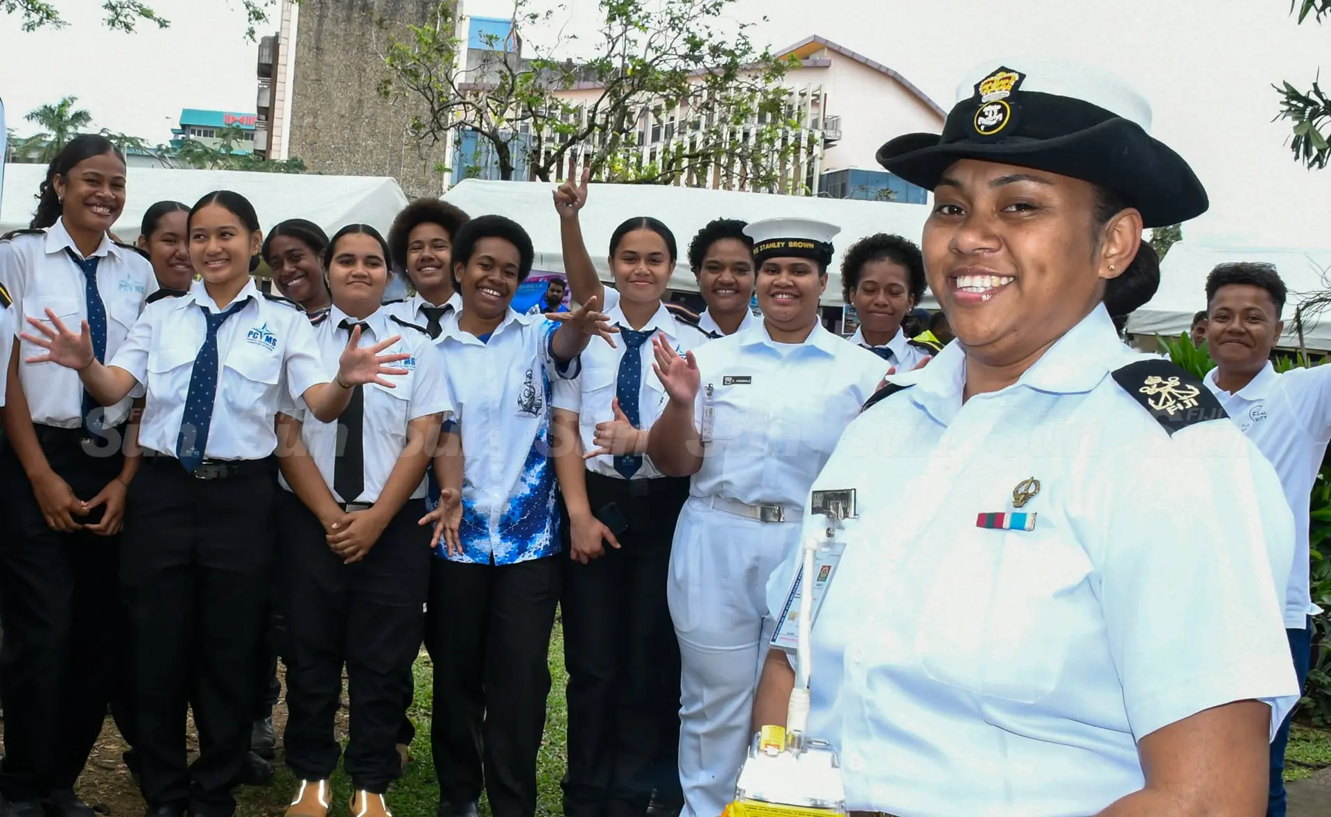 Women in maritime during the World Maritime Day celebrations at Sukuna Park, Suva on September 25, 2026.