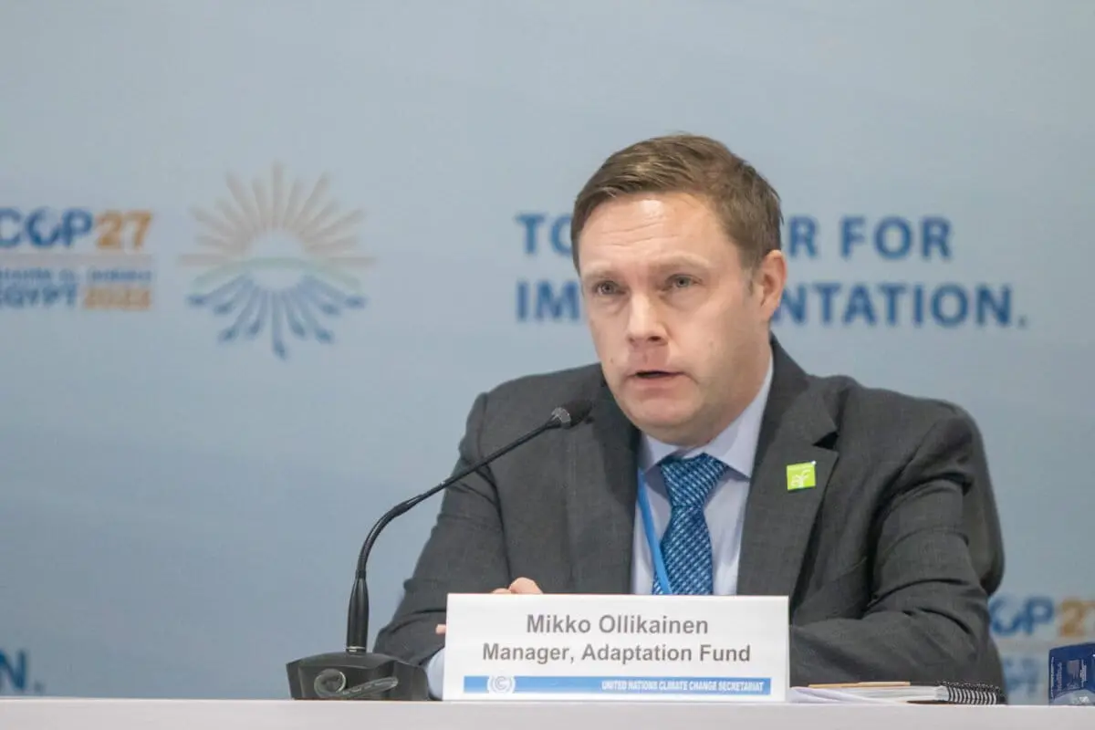 Head of the Adaptation Fund Secretariat, Mikko Ollikainen,