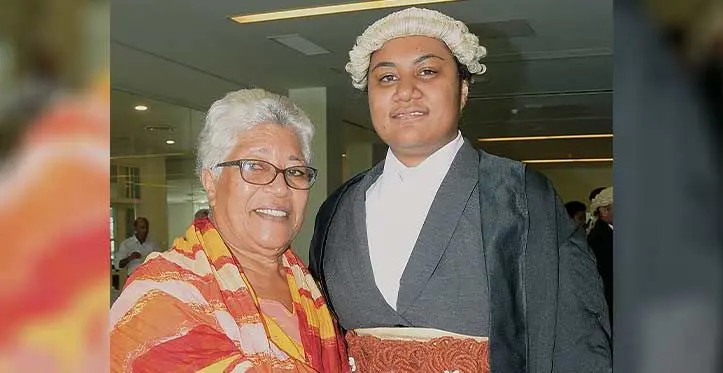 Seveki Pai with daughter, Timaima Lasike following her Admission to the Bar on May 4, 2023. Photo: Ronald Kumar