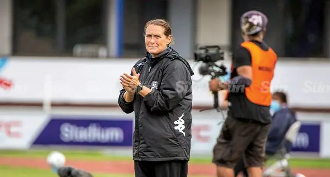 Former Digicel Kulas head coach Lisa Cole at the HFC Bank Stadium, Suva, on July 24, 2022. Photo: Leon Lord