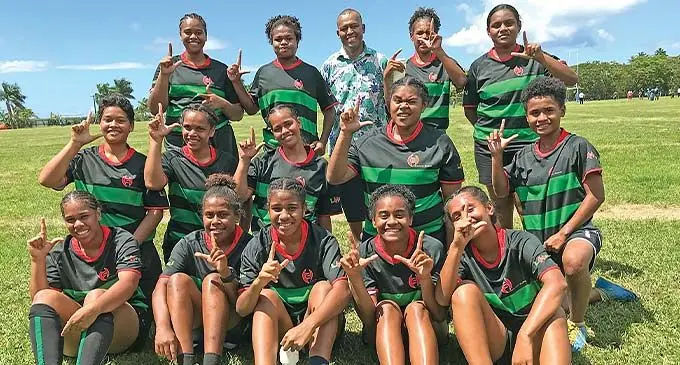 Lomaiviti Under-18 women’s team at Buckhurst Park, Suva on December 21, 2022. Photo: Simione Haravanua