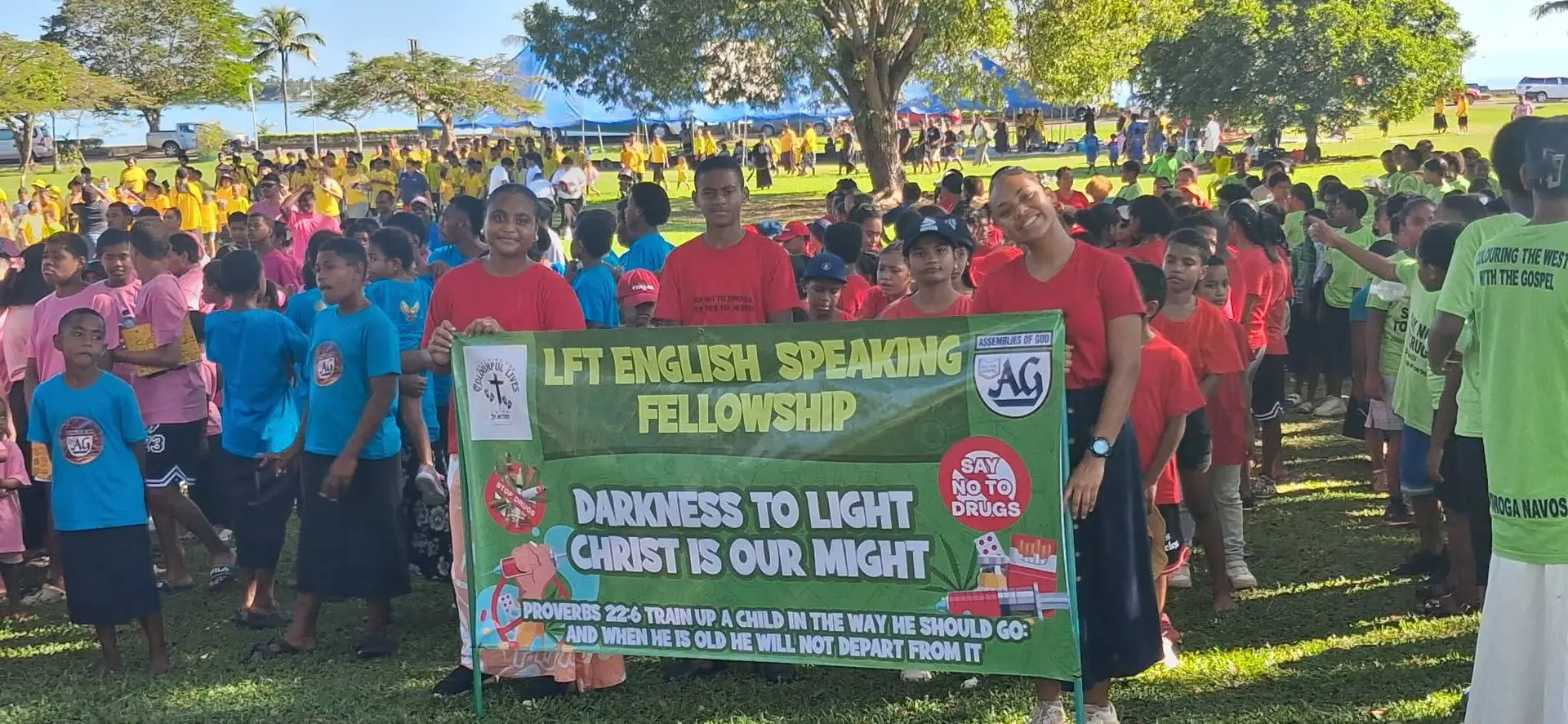 Members of the AOG Sunday School West at the Shirley Park in Lautoka