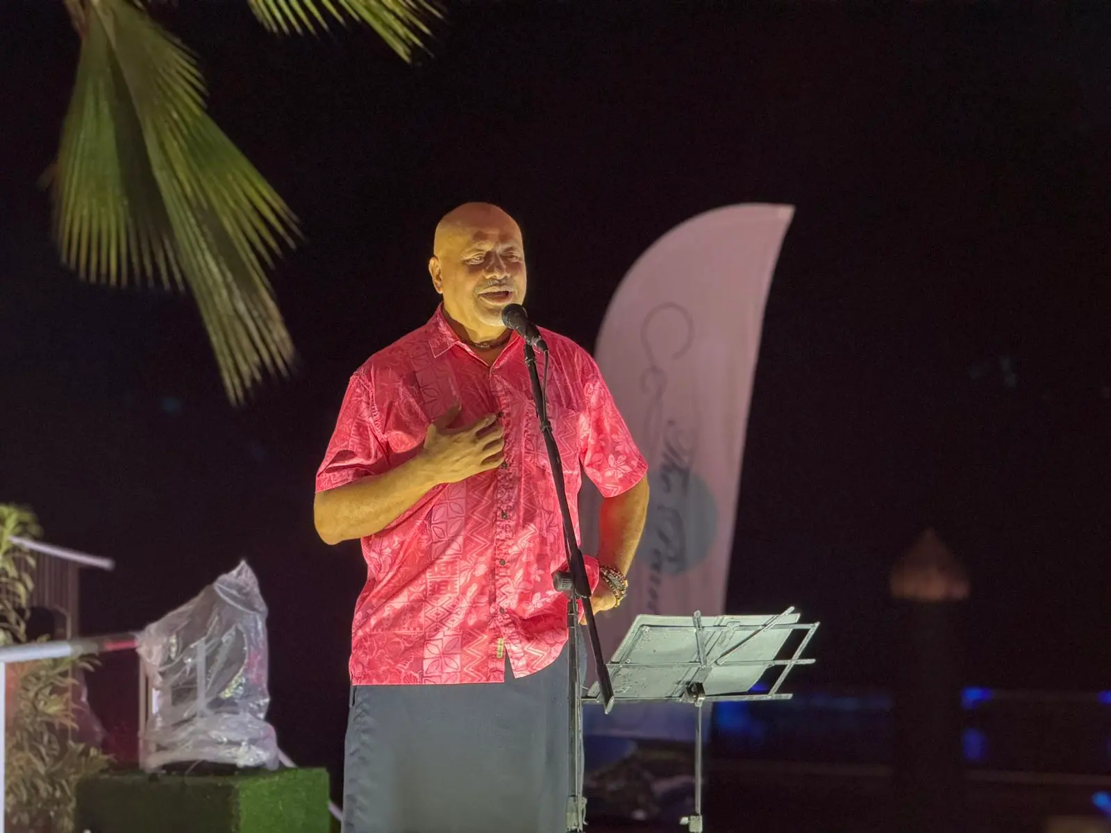  Pearl Resort general manager Alex Wilson during the Opera Under the Stars gala at the Pearl Resort and Spa on Saturday, October 24. 