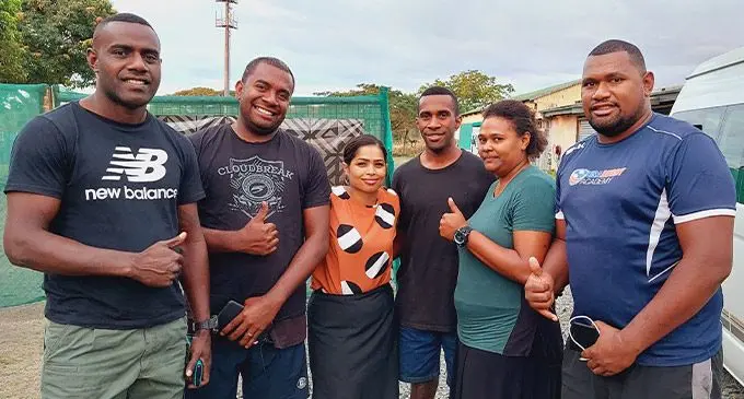 From left: Constables Selema Raitukutuku, Pauliasi Bosewaqa, Priya Chand, Rusiate Bainivalu, Salote Mave and Mosese Salabogi in Lautoka on August 25, 2022. Photo: Nicollete Chambers
