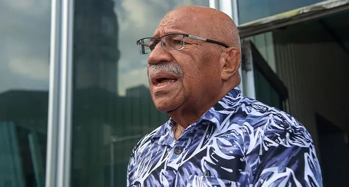 Prime Minister Sitiveni Rabuka. Photo: Leon Lord
