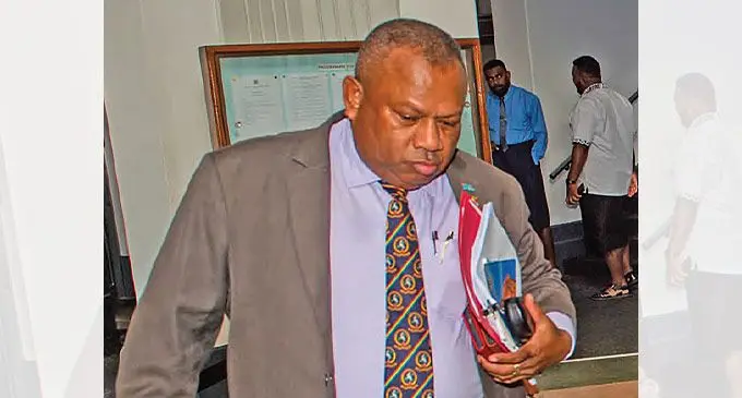 Inia Seruiratu of the FijiFirst party.