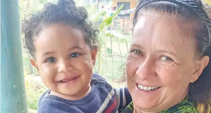 Melbourne school teacher  Janine Atkinson in Namosi.