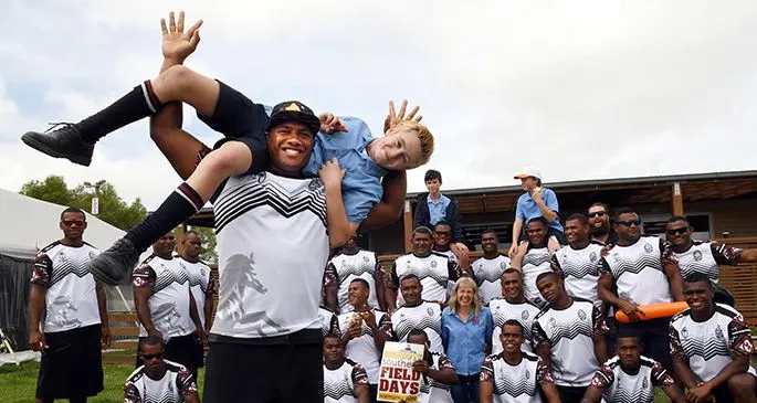 Nadroga rugby players during their tour to the Southern Field Days at Fred Booth Park in Waimumu, New Zealand on February 12, 2020. Photo: Southland Rugby