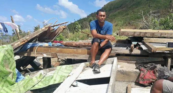 Alifereti Tainitakali in Kadavu after Tropical Cyclone Keni on April 15, 2018. Photo: Arieta Vakasukawaqa