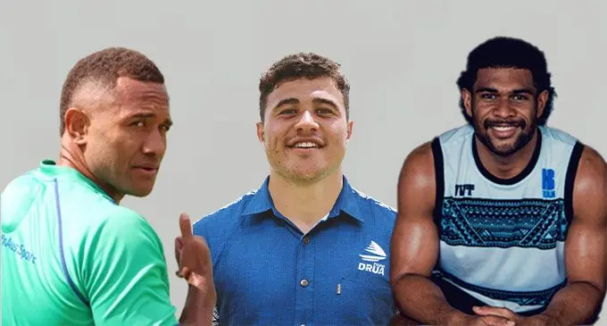 From the Left: Teti Tela,Caleb Muntz,Simione Kuruvoli