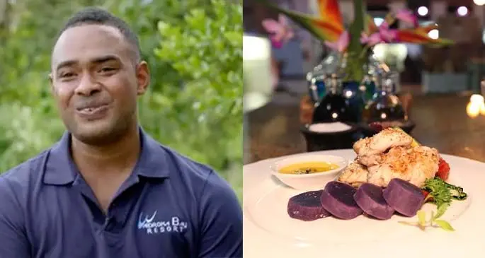 Waidroka Bay Resort’s head chef Manasa Bolawaqatabu.