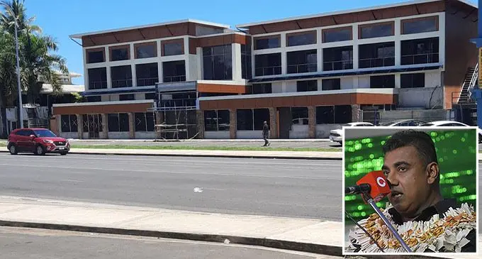 The new Northpole Hotel in Nadi to open in December. Inset: Vinesh Dayal.