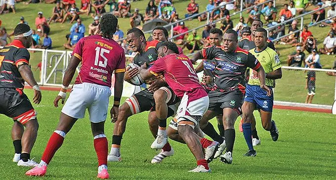 Action between Naitasiri and Lautoka in their Farebrother Sullivan Trophy challenge on May 25, 2024. Photos: Waisea Nasokia