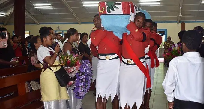 Warrant Officer Class 2 (WO2 Filimoni Catimaibulu was accorded a full military funeral.