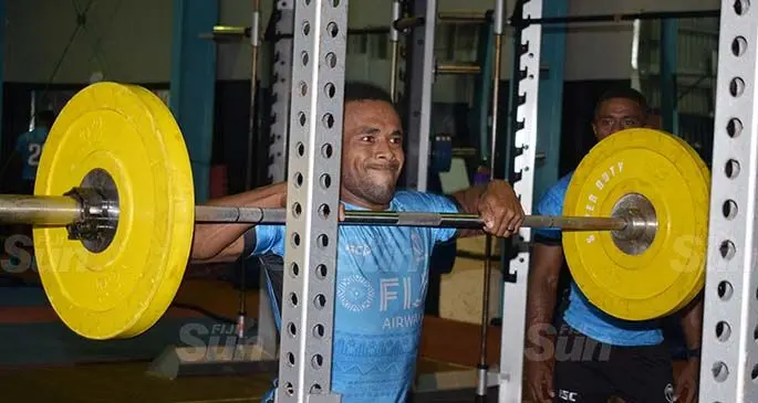 Fiji Airways Fiji 7s playmaker Terio Tamani trains at the High Performance Unit (HPU) gym in Suva on June 26,2020. He is expected to play for Suva in the Skipper Cup Premiership opener against Nadroga on July 25. Photo: Ronald Kumar