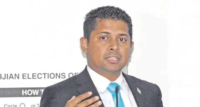 Fijian Supervisor of Elections Mohammed Saneem on January 24, 2018.Photo:Vilimoni Vaganalau.