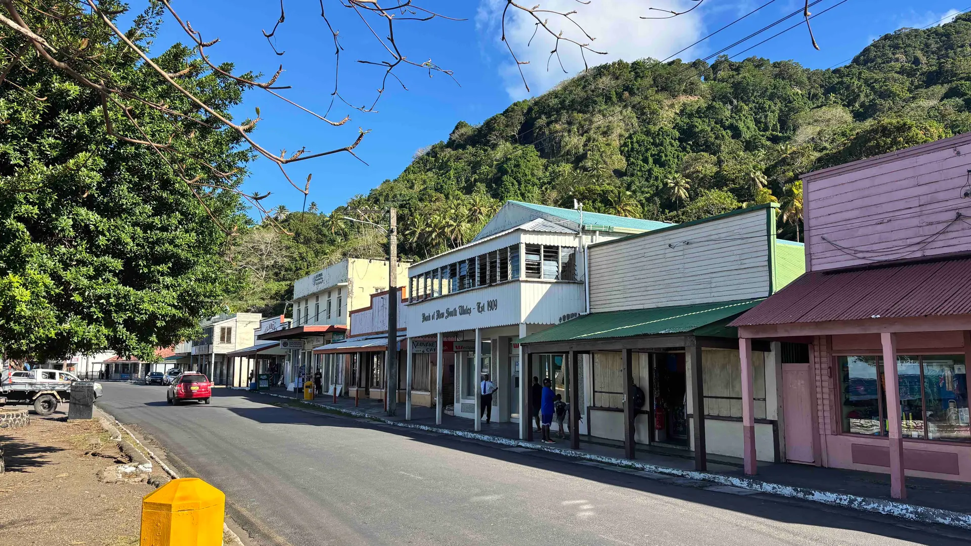 Heritage buildings along Levuka town.
