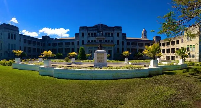 Government Buildings in Suva where the Fijian Parliament is located.