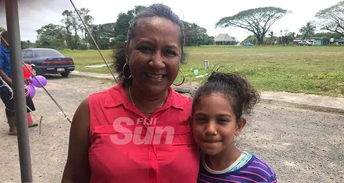 Moira Lee with grand-daughter Skylar at the Sai Prema Foundation in Suva on January 10, 2020. Photo: Shreeya Verma